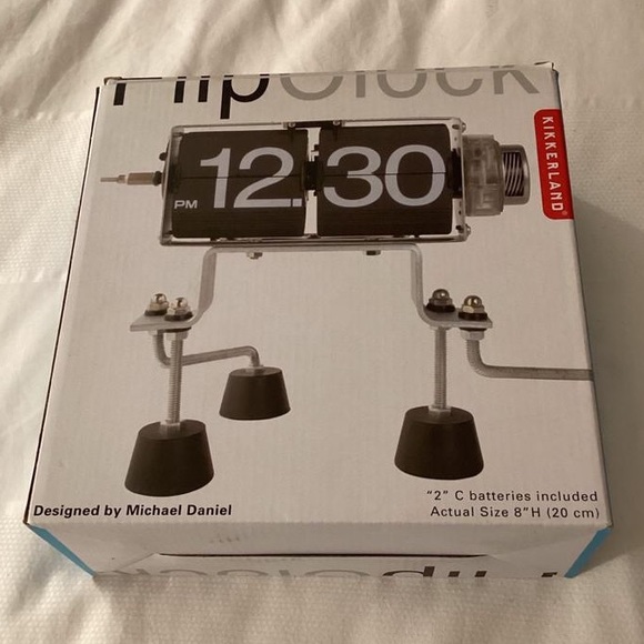 Kikkerland Other - Michael Daniel Kikkerland Vtg Style Flip Clock Mid Century Modern In Box